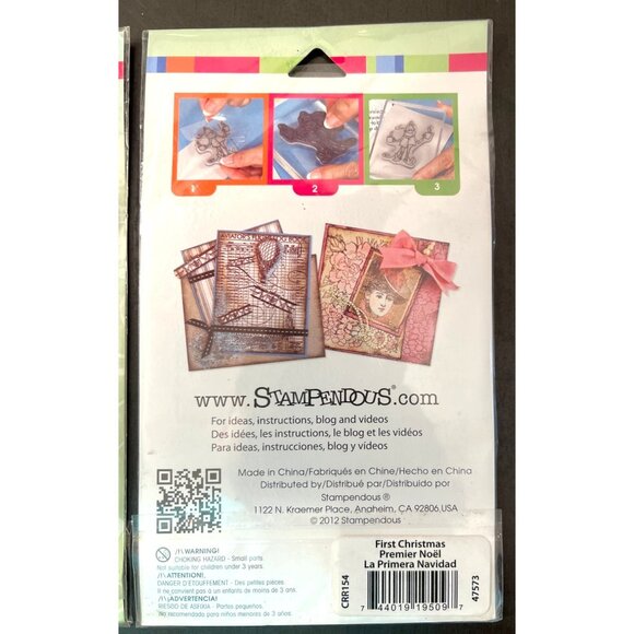 Stampendous Repositionable Cling Rubber Stamps "Jesus First Christmas" - Picture 2 of 3